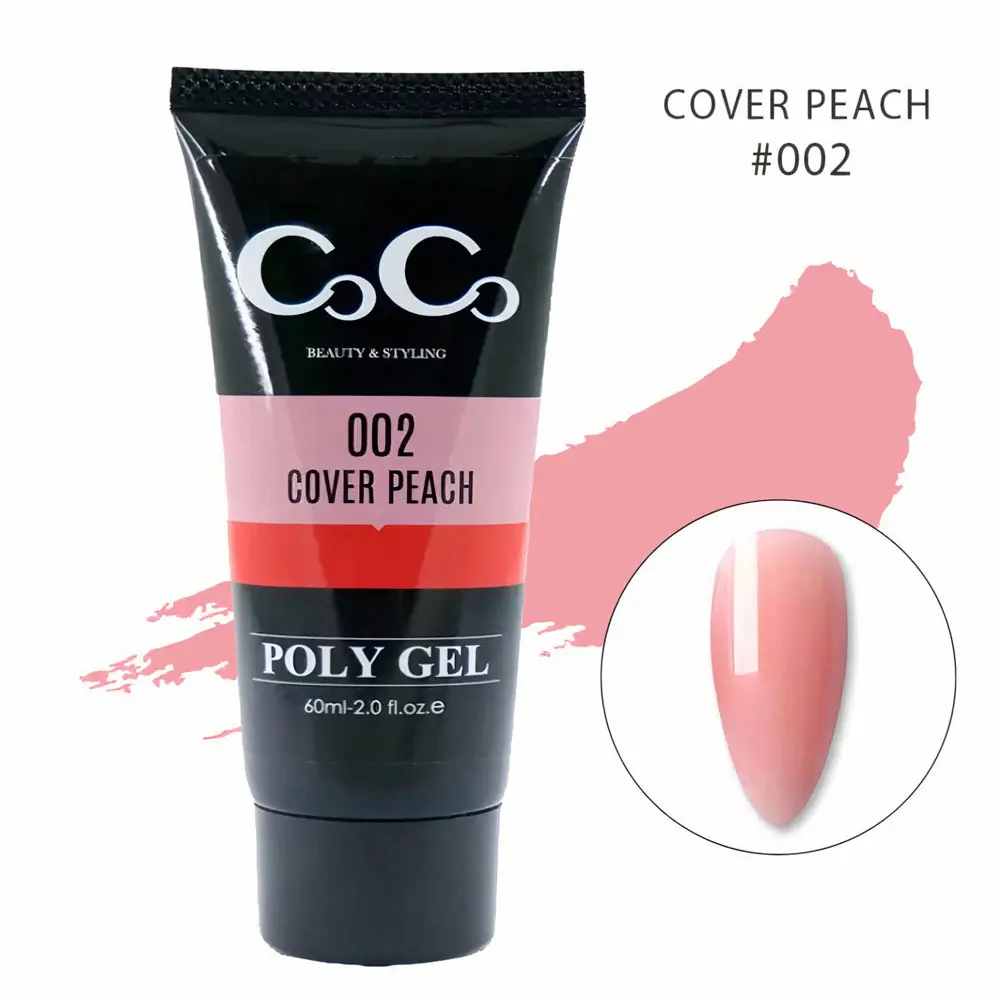 پلی ژل کوکو شماره Cover Peach 02 حجم 60 میل با رنگ هلویی طبیعی برای کاشت ناخن پلی ژل کوکو شماره Cover Peach 02 حجم 60 میل با رنگ هلویی طبیعی برای کاشت ناخن
