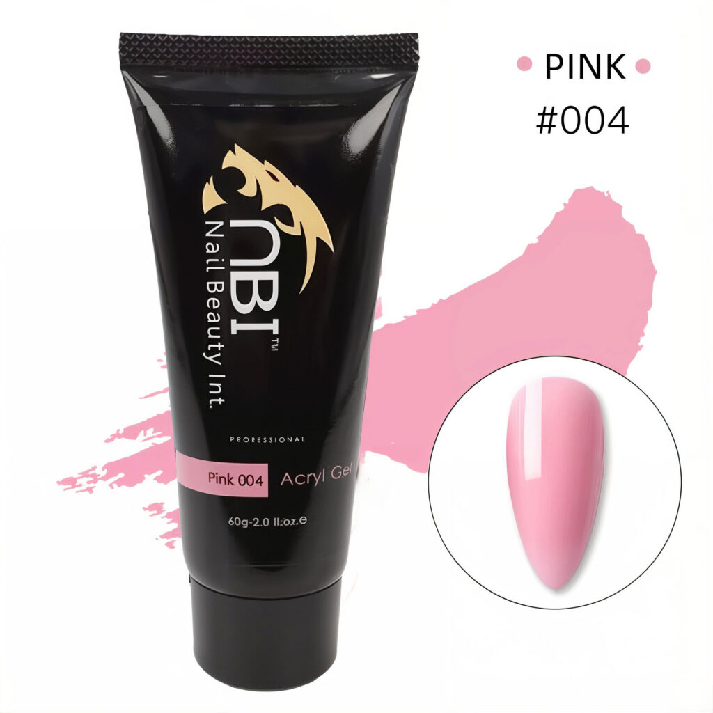 پلی ژل کاشت ناخن ان بی آی حجم ۶۰ میل 004 Pink صورتی