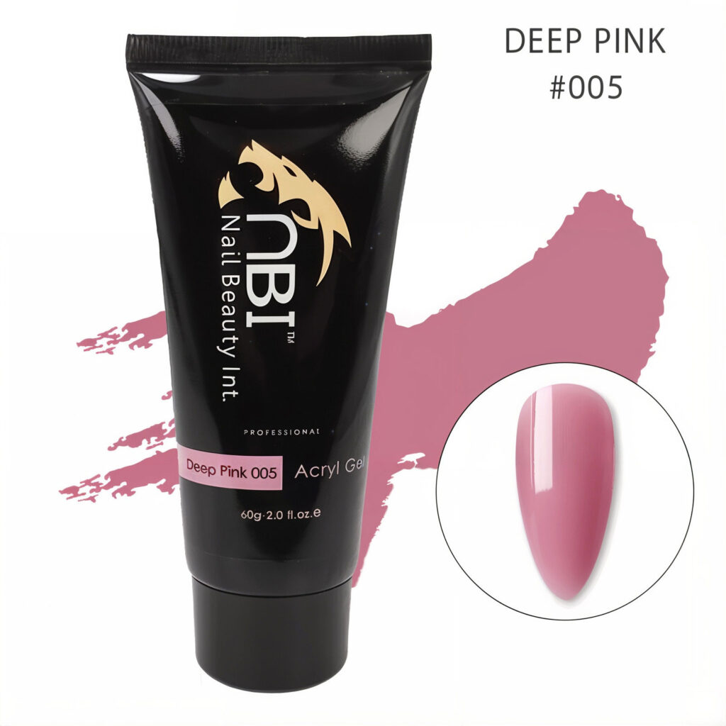 پلی ژل کاشت ناخن ان بی آی (NBI) حجم ۶۰ میل رنگ 05 صورتی عمیق Deep Pink